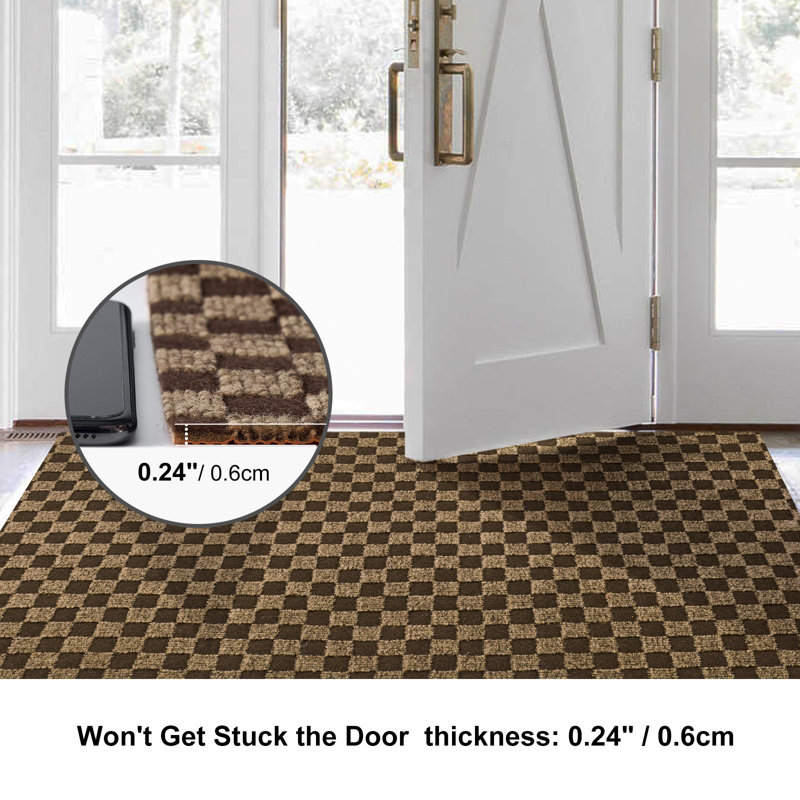 Malesia Checkered Rug, Runner 2' x 6'