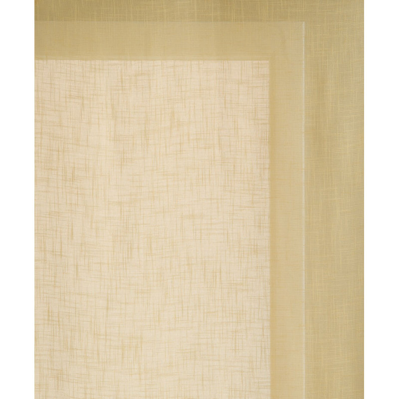 Rideaux géométriques semi-transparents avec œillets Minchinhampton, Jaune, l 28 po x L 84 po
