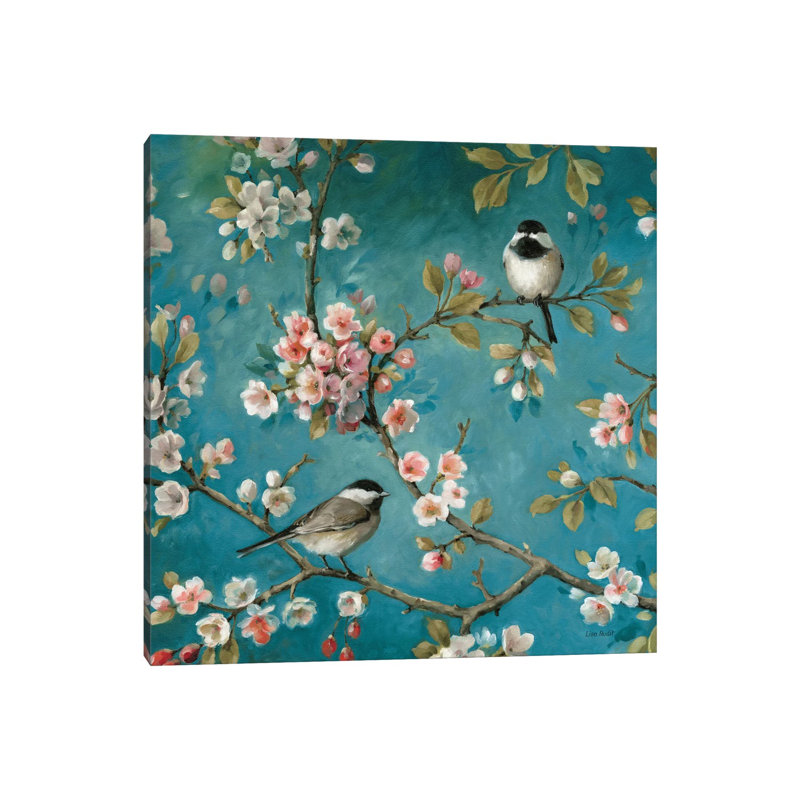«Blossom I» par Lisa Audit - reproduction d'art, H 18 po x l 18 po x 1,5 po, Toile tendue