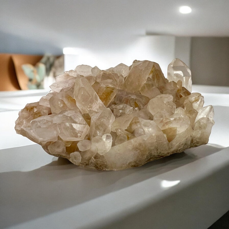 Quartz himalayen terreux