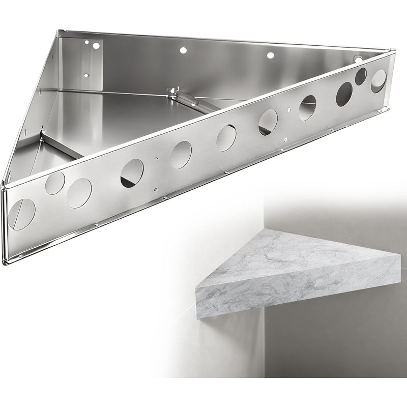 Banc de douche flottant en coin