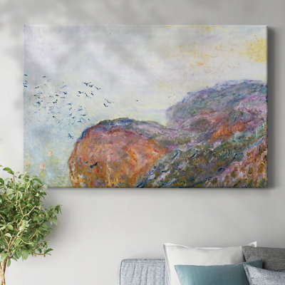 Cliff near Dieppe, 1896-Gallery Wrapped Canvas