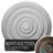 Endurathane Carton Smooth Ceiling Medallion, 29 1/8"OD x 1 1/2"P (Fits Canopies up to 9 1/8"), Hand-Painted Bronze Blue Patina Finish-28577458