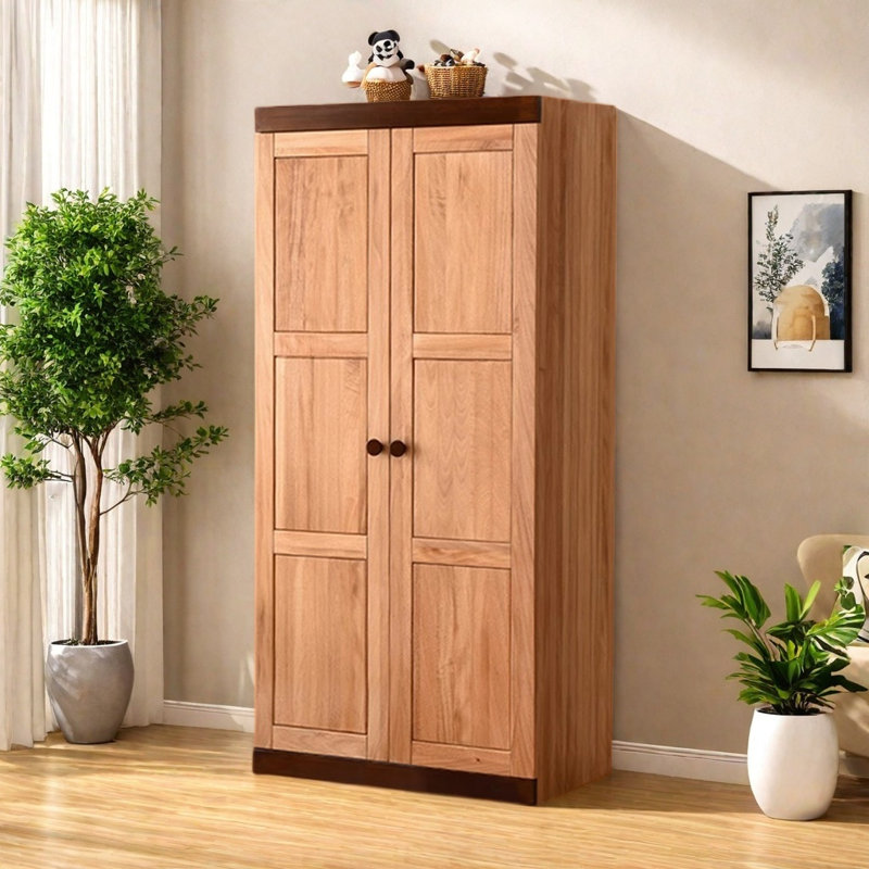 American-style Solid Wood Living Room Wardrobe