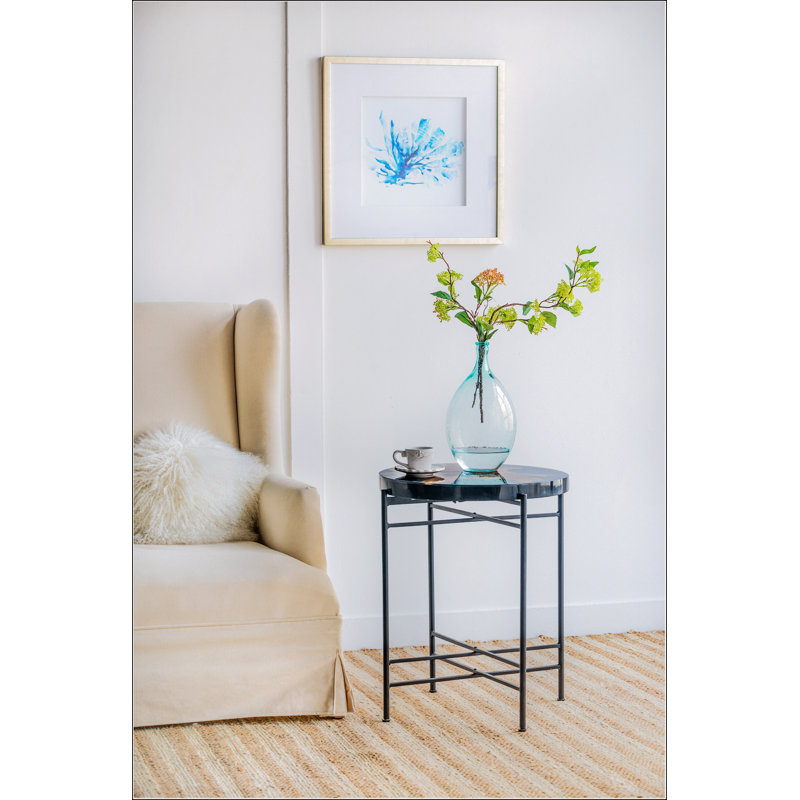 Side Table With Metal Frame