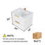 Armoire de base de meuble-lavabo spacieuse, design moderne blanc en MDF pour la maison