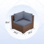 Ensemble de conversation modulaire avec coussins 8 pièces Mecayla-1219448288