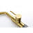 Single Handle Kitchen Faucet In Gold - Corrosion Finish For Longevity And Stainless Steel With Dual Spray Superior To Dirty From Sticking-765207698