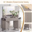 Meuble-lavabo de coin cannelé l 47,3 po-904920837