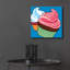 «Cupcakes On Blue» par Ron Magnes, art mural en verre acrylique-404518606
