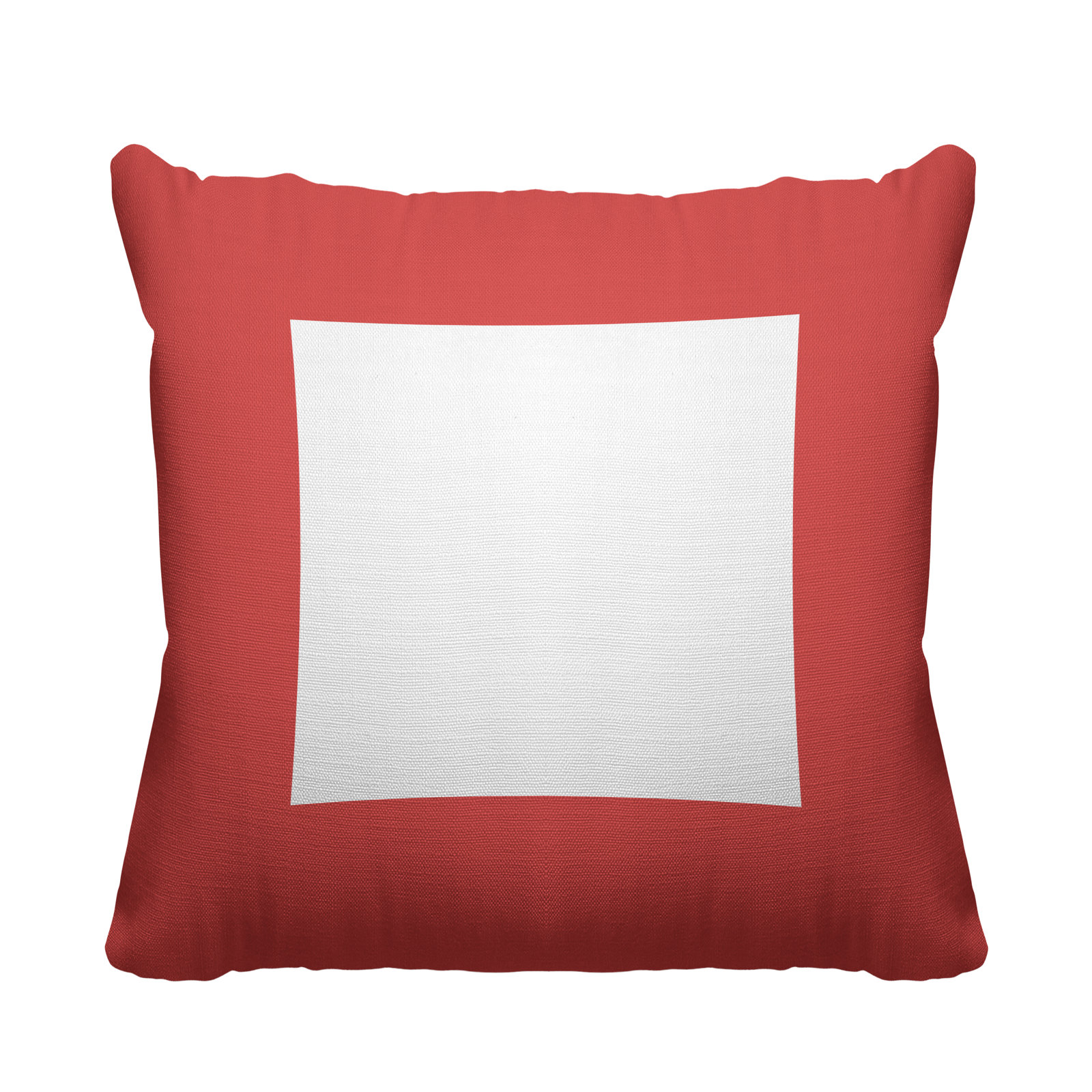 Luella Geometric Indoor/Outdoor Throw Pillow, 19W" x 19H", Coral