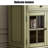 American-Style Solid Wood Glass Multi-Functional Sideboard