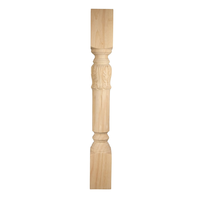 Poteau en bois d'hévéa