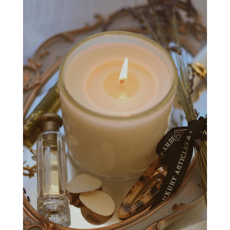 Feu de Bois Scented Jar Candle, 4" H x 4" W x 4" D