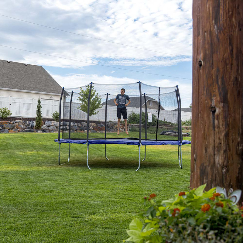 14' Square Trampoline with Safety Enclosure