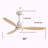 Low Profile 52 Inch Integrated LED Ceiling Fan With Light Kit And Remote Control For Living Room