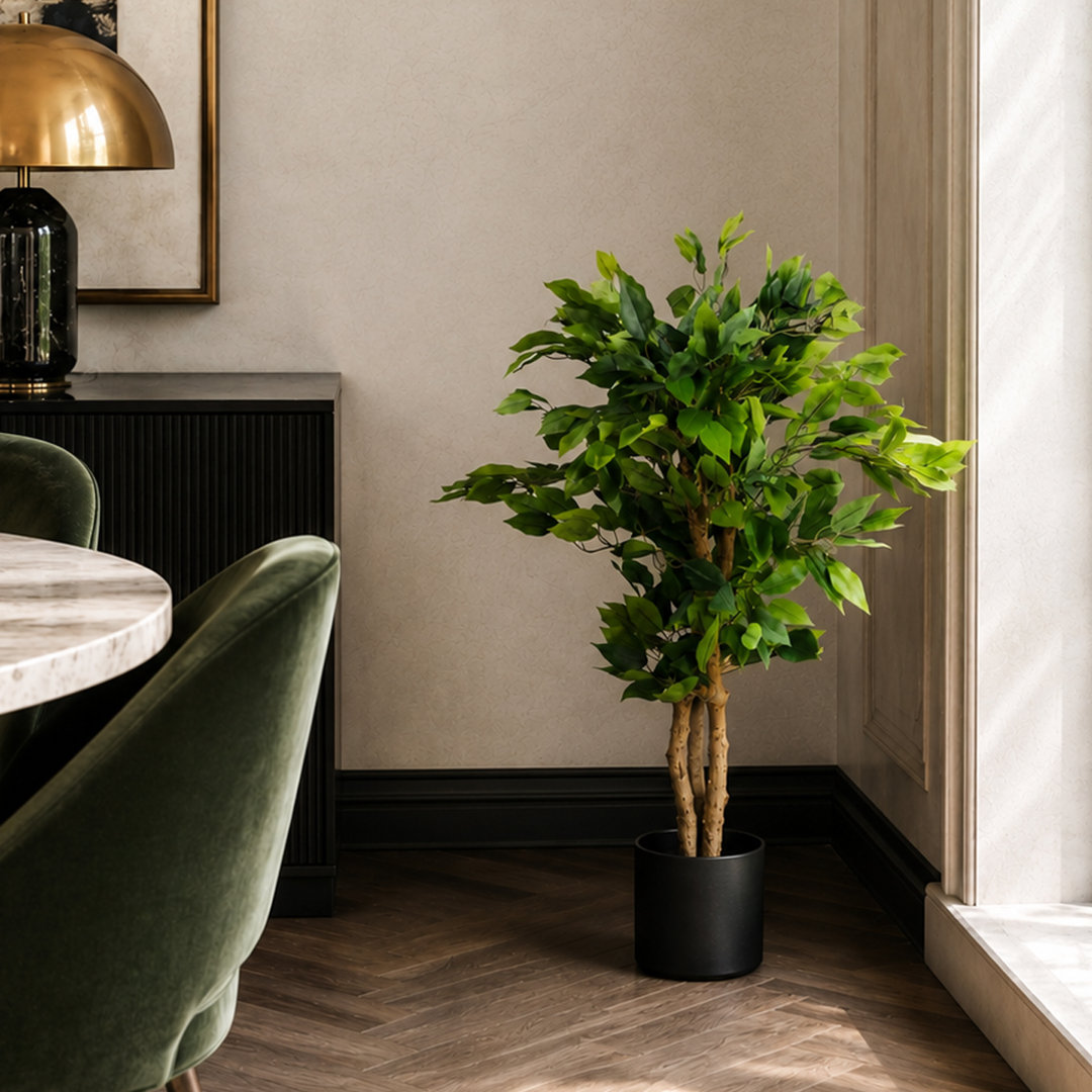Evergreen 90cm Faux Ficus Tree in Pot Liner