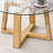 Round Coffee Table with Glass Table Top