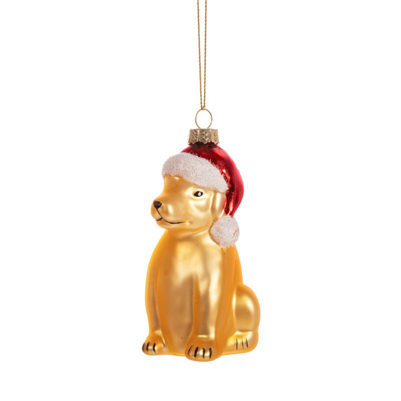 9.5cm Handmade Glass Bauble