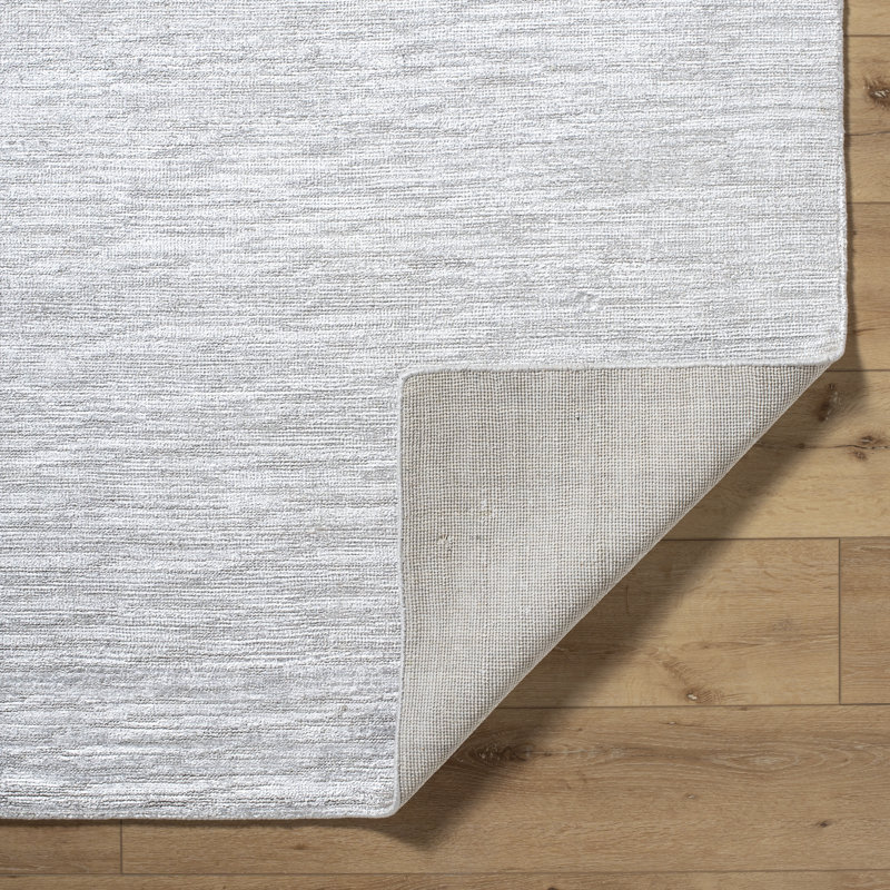 Tapis gris fait à la main Elba, Rectangle 2 pi x 3 pi