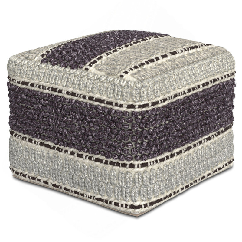 Repose-pieds de style bohémien en tricot épais, repose-pieds tissé multifonctionnel et sièges supplémentaires
