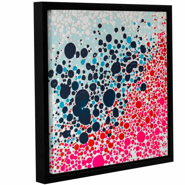 Latitude Run® Puddles of People Framed Painting Print | Wayfair