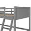 Lit mezzanine en bois massif avec échelle-1292527037