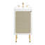 Meuble-lavabo simple 17,5 po avec plateau en bois Modway-93811808-93811809