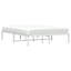  Cadre de lit en métal sans matelas blanc 47,2 po x 78,7 po-436175251-436175245
