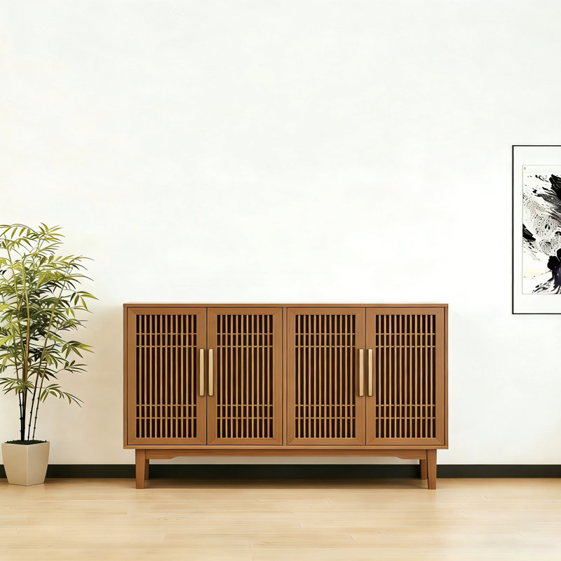 Buffet minimaliste de style chinois, H 35,4 po x l 63 po x P 15,7 po
