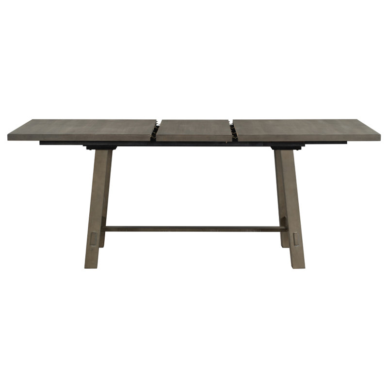 Table de salle à manger extensible Macaleb, Gris, Gris