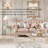 French-style carved pink sofa