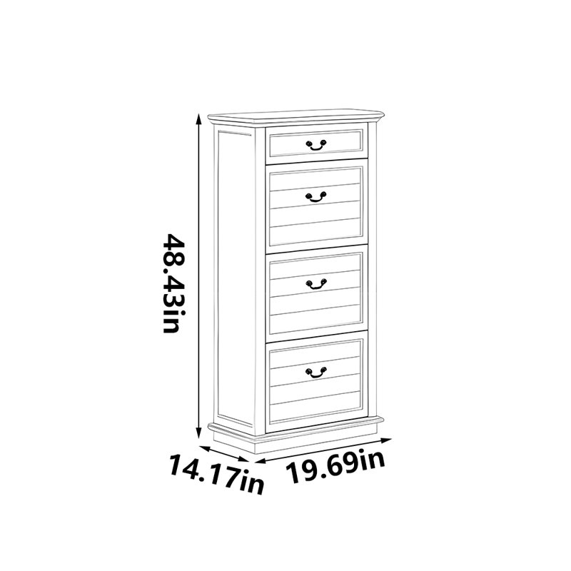 Chenoweth, 48,43 po H x 19,69 po L x 14,17 po P