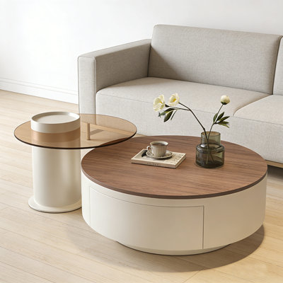 Table basse 2 pièces avec rangement Yannick