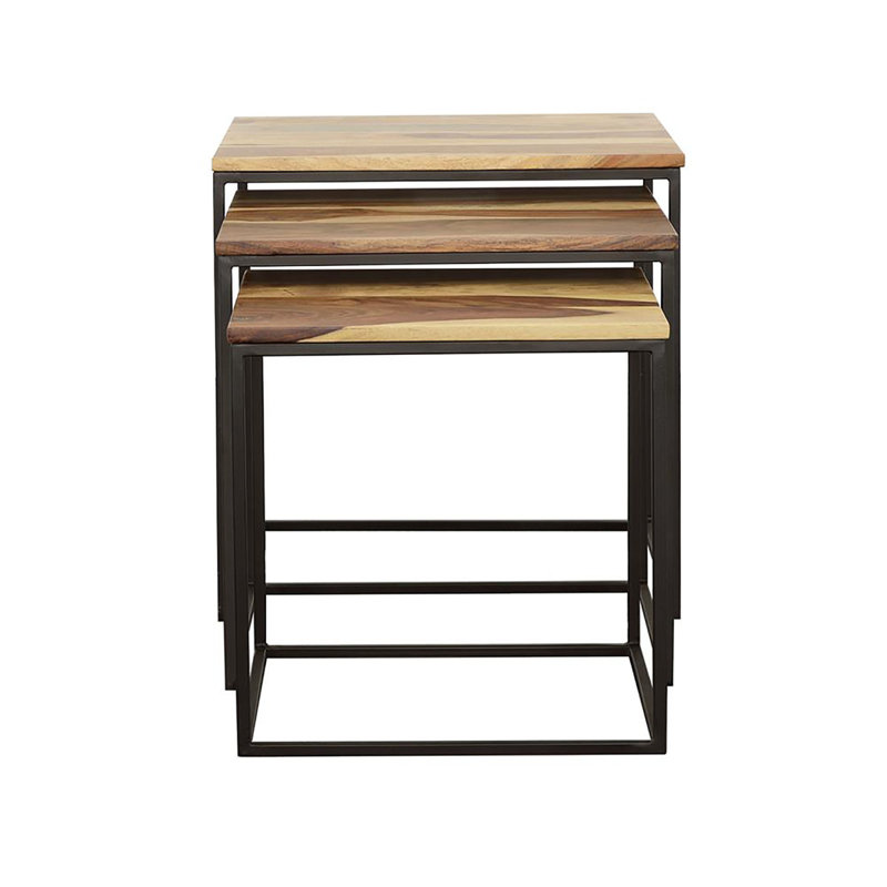 Ensemble de 3 tables gigognes