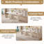 Cream White Marble Top Rectangular Dining Table For 4-8 People-644232735