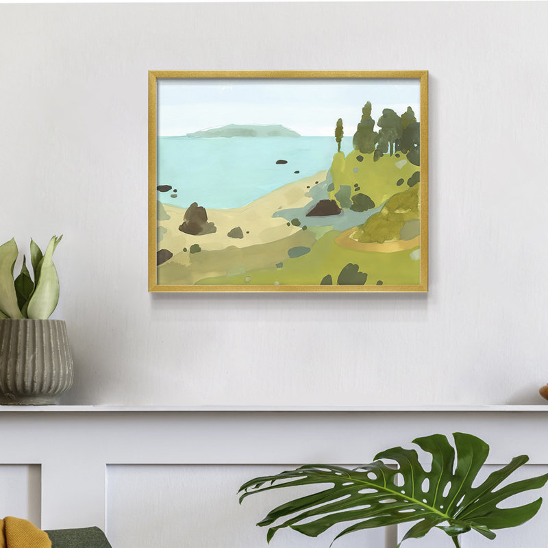 Coastal Inlet II -Framed Print - Restickable
