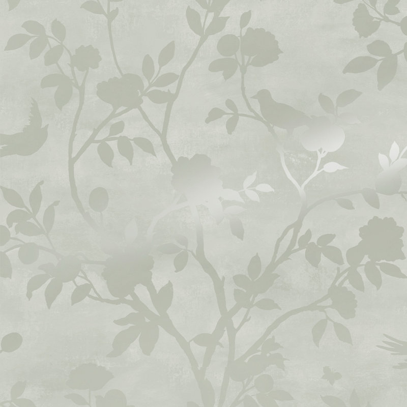 Laura Ashley Eglantine Silhouette Wallpaper Roll, Eau de Nil