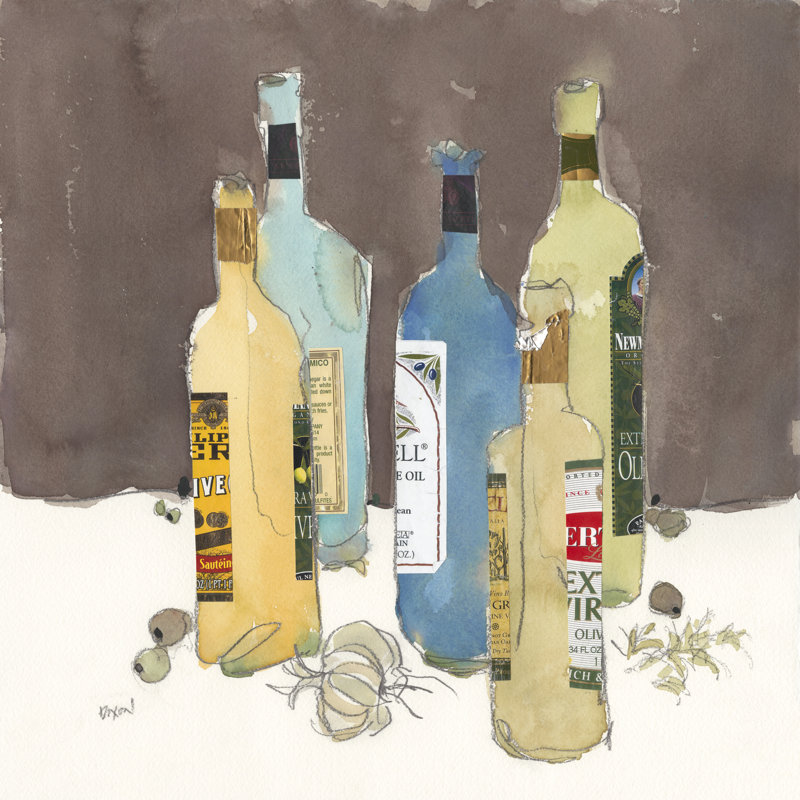 Array Of Olive Oil II by Samuel Dixon - Wrapped Canvas Painting, 122cm H x 122cm W