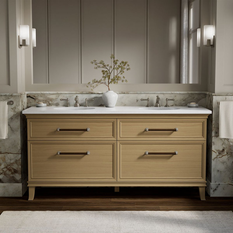 Artifacts 72 In. Bathroom Vanity Cabinet, Cream