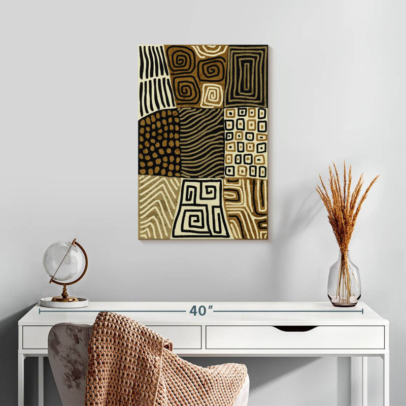 Avery Neutral Tribal Lines, 24" H x 16" W
