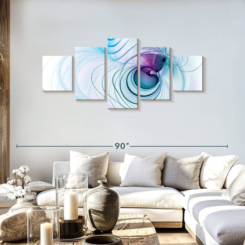 Futuristic Ripples Glazer, 30" H x 68" W