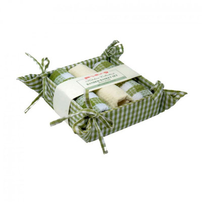 Cotton Waffle Kitchen Towel Linen Set