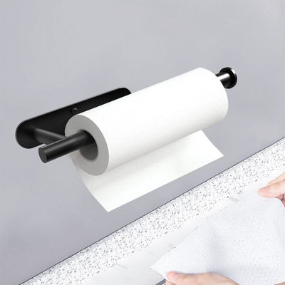 Monce Metal Wall / Under Cabinet Mounted Paper Towel Holder