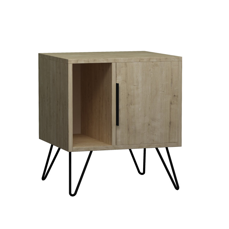Bedelia Bedside Table, Oak