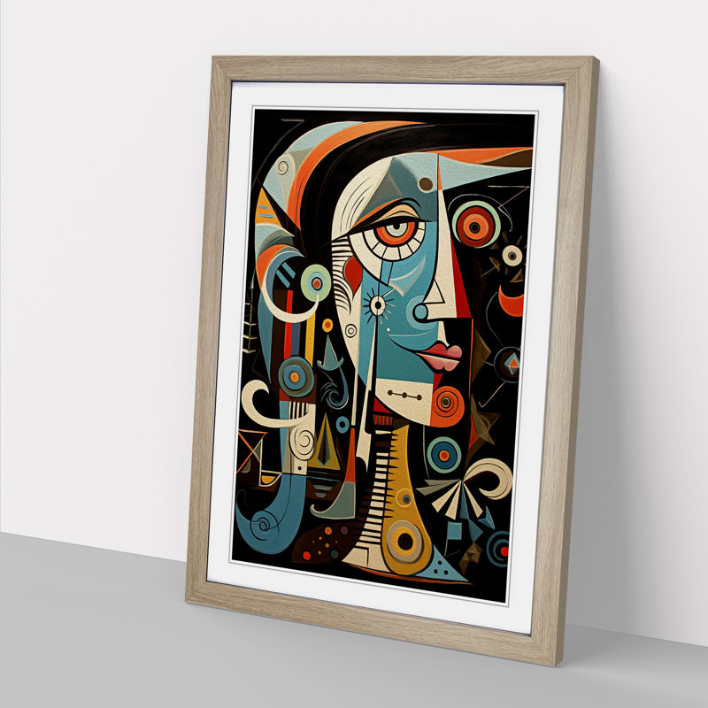 Pablo Picasso Modern - Framed Print, Oak Framed, 34cm H x 25cm W x 2cm D