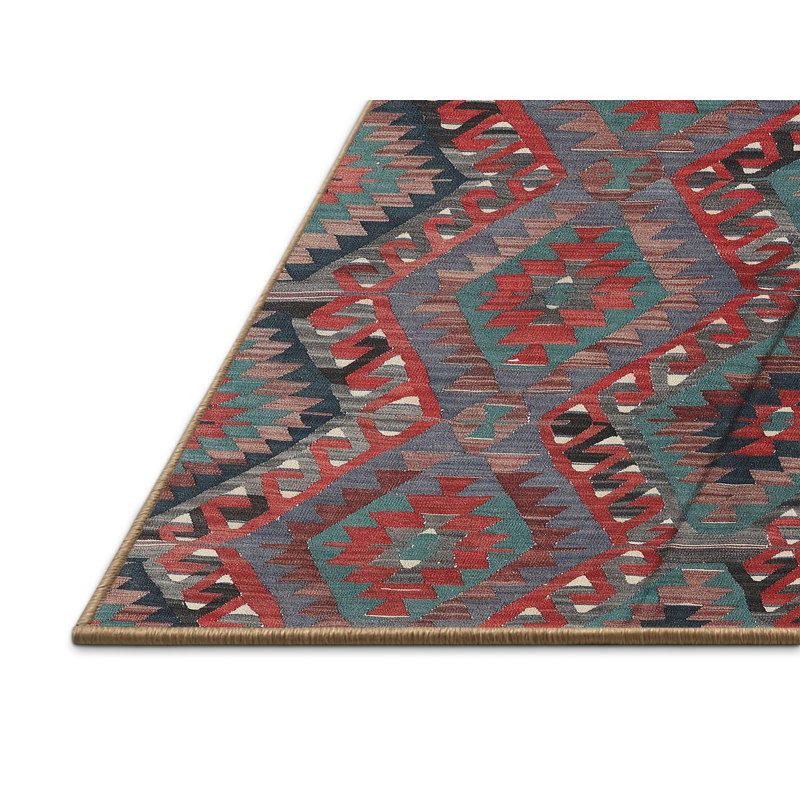Geometric Indoor Rug, Rectangle 5' x 7'