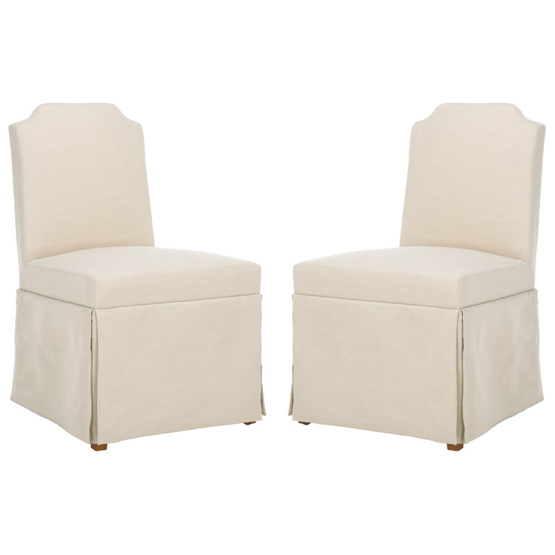 Drayce 19 " H Upholstered Rubberwood Solid Wood Parsons Chair
