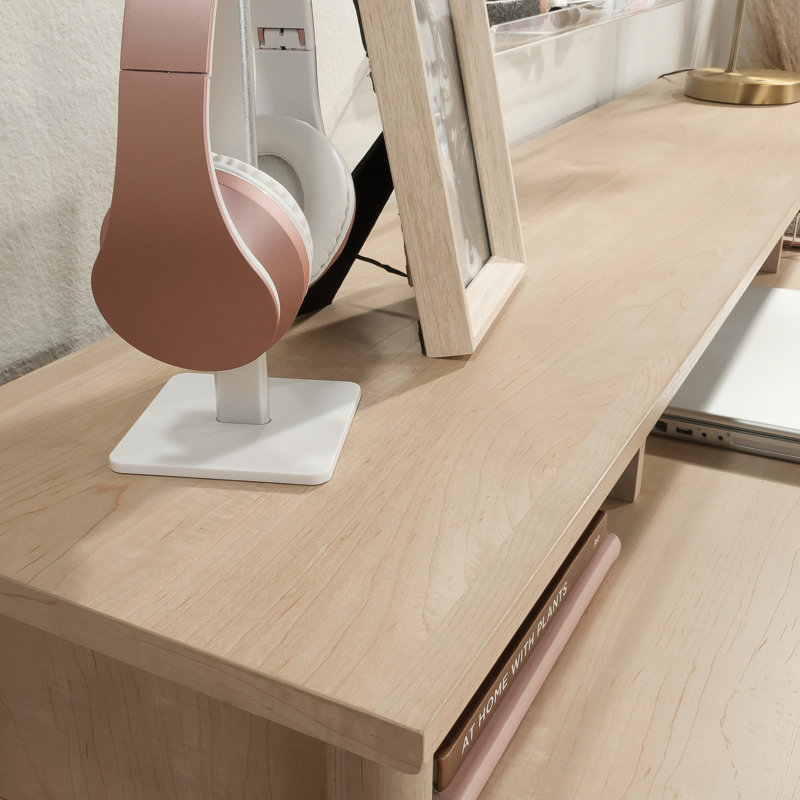 Érable élégant - fini pour organiser votre espace de travail, tablettes réglables et casiers, plusieurs styles d'intérieur convenables, mélange de finition brune avec décor, fabrication légère, s'adapte au dessus
