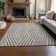 Premium Machine Washable Cerrito AMF550 Taupe Rug